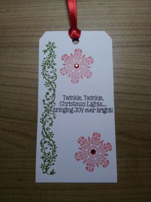Christmas is here...
Christmas tag made with stamp set light4Christmas
Keywords:  light4Christmas