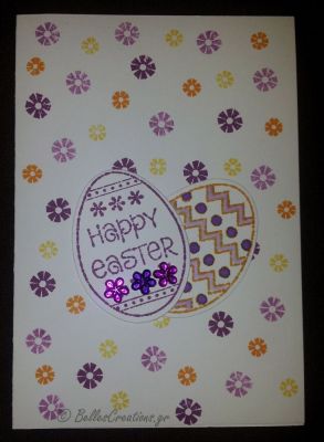 Happy Easter and flowers
