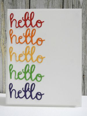 Rainbow Hello
Keywords: hello dies