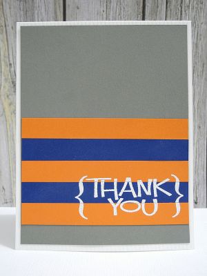 Striped Thank You
