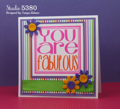 *You are fabulous
Keywords: Quarter Flower Dies youare2square