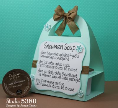 *Snowman Soup K-Cup Holder
Keywords: soup4snowman snowman2build