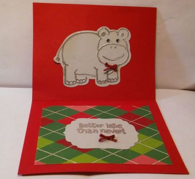 Inside I Want a Hippopotamus for Christmas
I couldn't wait for next Christmas so I am sending it as a late greeting!
