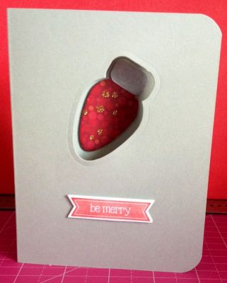 Simple be merry card
Simple A2 card, be merry, lights4christmas stamps and die cuts, on the inside there is a Wishing yo a Christmas that shines bright stamp
Keywords: lights4christmas, be merry, christmas lights die cut, wishing, bright