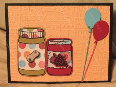 PB&J Birthday
Card made using the pb&j2enjoy stamps as well as the matching pb&j dies. 
Keywords: pb&j2enjoy pb&j dies birthday