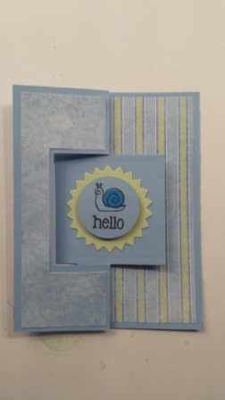 A slow fast hello
fun snail mail card
