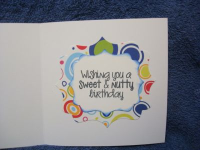 Sweet and Nutty
Inside of Sweet and Nutty card
Keywords: PB&J2enjoy, Sizzix Framelits Die Set Fancy Labels