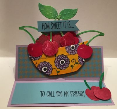 How Sweet it is...
Friendship card
Keywords: friend, cherry, cherries, bowl, standup card