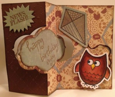 Owl Birthday Card
Fall Owl Birthday Flip-it card
Keywords: owl, kite