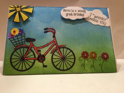 Wheely Birthday
Happy Birthday, flower, bicycle, sun, basket
Keywords: Happy Birthday, flower, bicycle, sun, basket