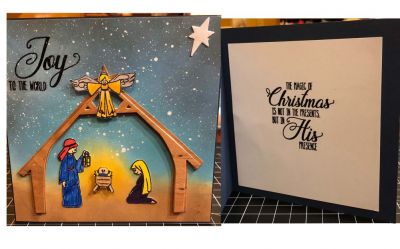 Nativity 2 Stamp - Christmas
Manger Scene
Keywords: Jesus, joy, Mary, Joseph, Christmas, Angel, star