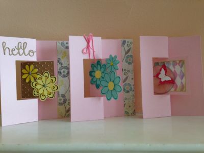 Trio of Flip It cards
Square Flip It cards with embossing, flowers, & butterflies.
Keywords: Flip It, flowers, embossing, butterflies