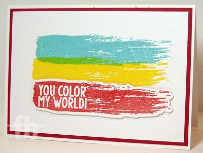 *You Color My World
Keywords: Brushstrokes2stamp