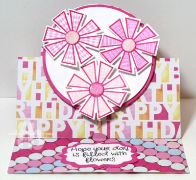 *Filled With Flowers
Keywords: Crazy4Daisies; Sizzix Stand Up Cards