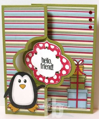 *Penguin Hello Friend
Keywords: elegant2stamp Sizzix Flip-its Cards