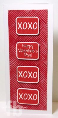 *XOXO
Keywords: Slimline Valentine