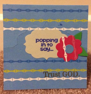 Popping in to say... Stand-Up Card

Fancy Labels Stand-Up Card Die
Fancy Labels # 4 dies 
Flower layers and leaf dies

Stamp sets:
Words4popcorn
Life2hard
Created4you

Inks by The Stamps of Life:
Cornflower
Artichoke
Blueberry

Misc:
Gray card stock
Patterned paper


