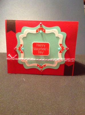 Quick & Simple 
I love this because it was quick & simple, but the added twine and flat back pearls add an air of elegance to the card and dress it up a little!
