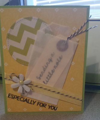 Espically For You
A card I made using the August 2014 "Have Fun" Card Kit. 
