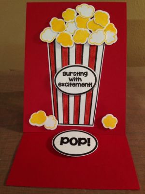Popcorn Standup Card
