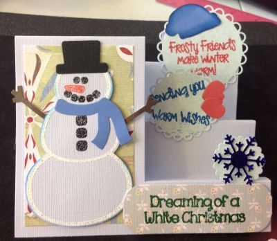 Dreaming of a White Christmas
Snowman step-up card
Keywords: Step-ip