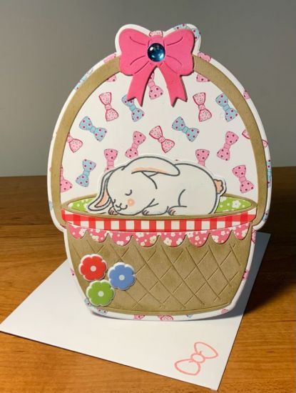 Easter basket and sleeping bunny
Easter basket fold it and morebunnies2stamp 
