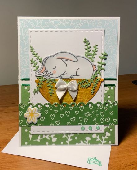 More bunnies to stamp sleeping bunny
Keywords: basket2stamp