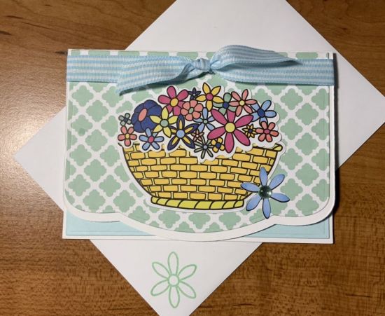 Simple mint chip note card
