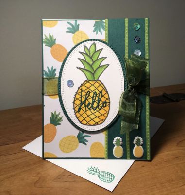 Hello
Ribbon from past card kit. Love the skinny washi tape! Pinapple2stamp
