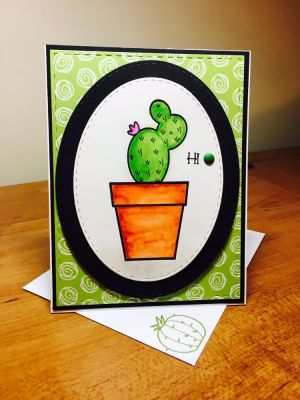 A cactus Hi
TSOL pattern paper
Watercolored
