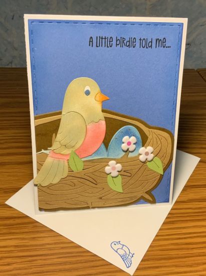 A little birdie card
