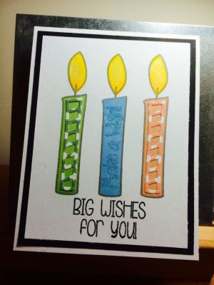 Big birthday wishes
Keywords: Birthday card candles