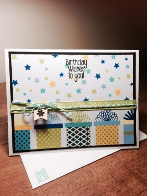 Birthday Day Wishes
March card kit and spinner2stamp

