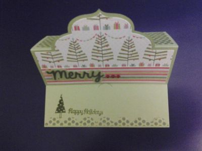 Elegant Stand-up Card Kit Club Christmas Card
September Card Kit Club papers, stamps, dies, and embellishments with the Sizzix Elegant Stand-up Card Die
