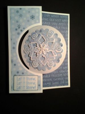snowflake circle#4 framelit flip-it card
