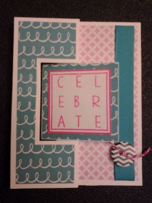 Celebrate Square Framelit Flip It Card
