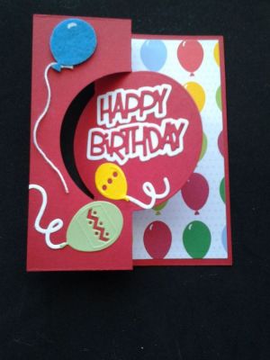 Balloon January Kit Club Birthday Card

