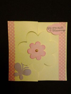 you're a blessing card flower flip-it
