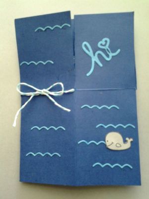 Front of Whale Box Card  (fits an A2 envelope)
More cards at:  skamp01.wordpress.com


