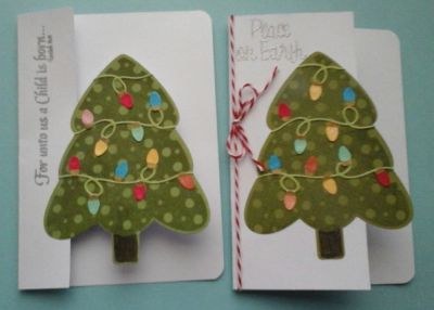 Partial die cut Christmas Cards
