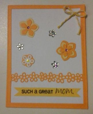 Mother's Day  Sizzix Drop-in Card Front Die 2

