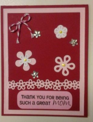 Mother's Day  Sizzix Drop-in Card Front Die
