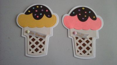 Ice Cream Cone Birthday Cards
