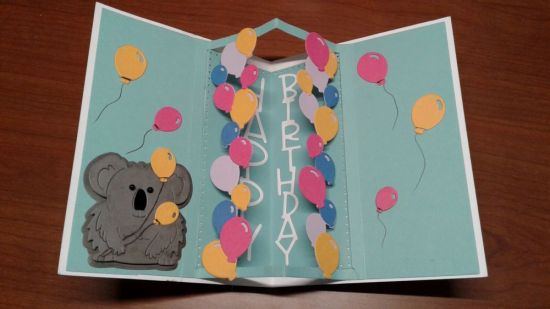Happy Birthday with Koala and Balloons
Keywords: Pop-up drop-in 3d koala balloon happy birthday