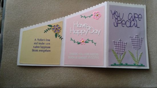 Z-fold Mother's Day Card   (inside)
Keywords: Z-fold Mother's Day Card   