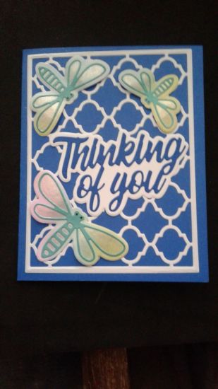  Dragonfly and Flower A2 Card Thinking of You
Keywords: Dragonfly and Flower A2 Card Thinking of you