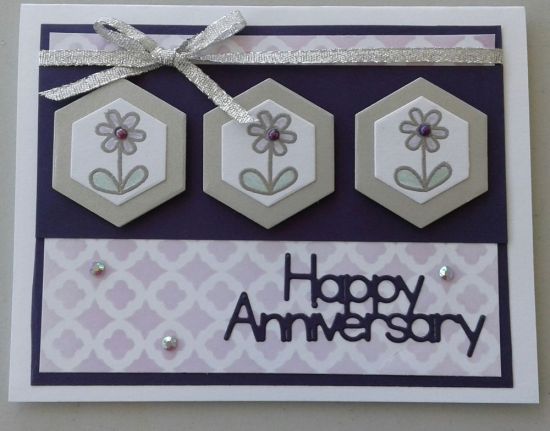 Anniversary card
Keywords: Hexagon garden2stamp