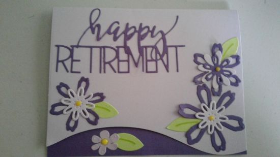 Happy Retirement card
Keywords: Swish Card Shabby Chic flower retirement