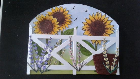 Birthday card 
Sunflower birthday gate
