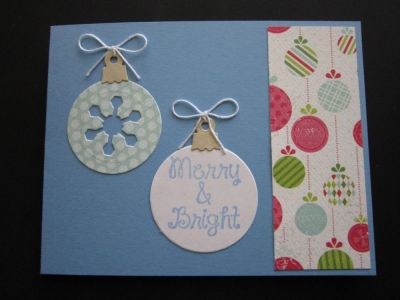Christmas ornament card September Kit Club kit
